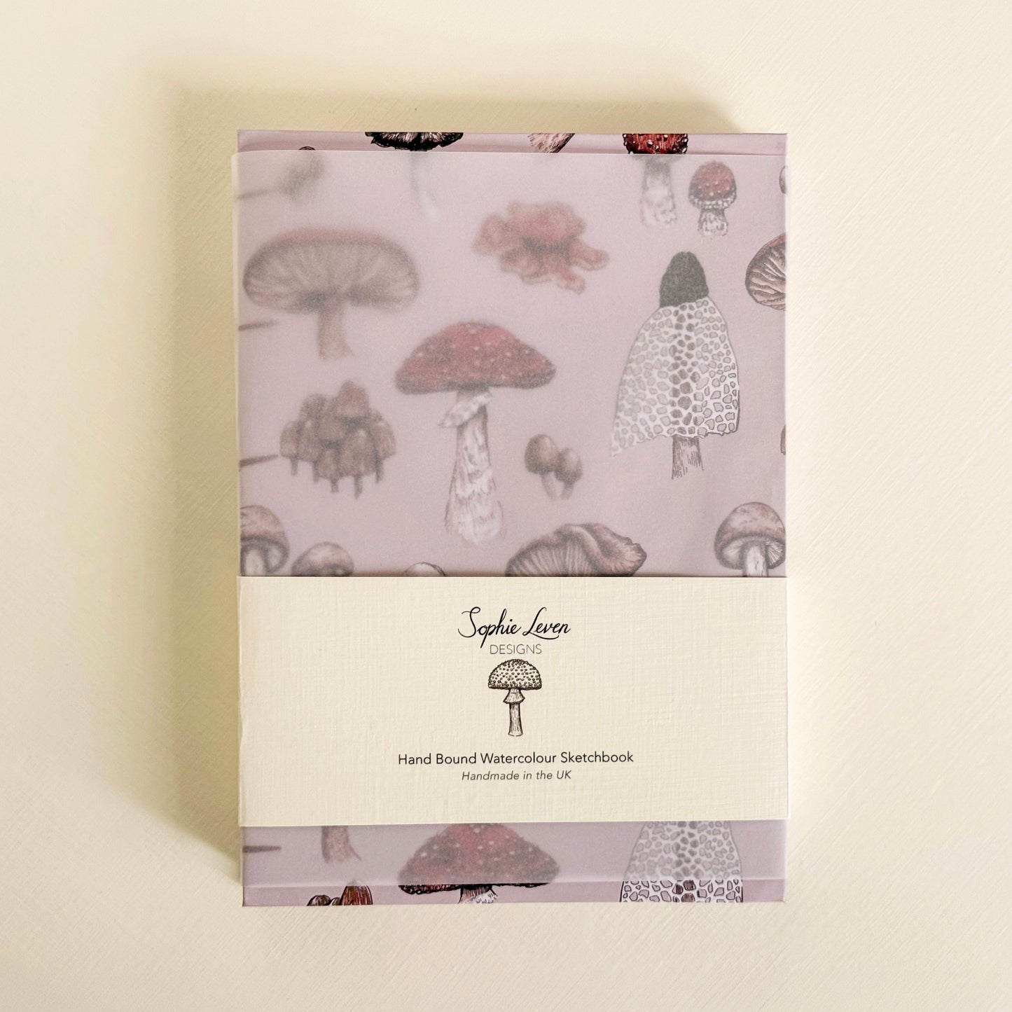 Woodland Fungi | Handmade A5 Watercolour Sketchbook
