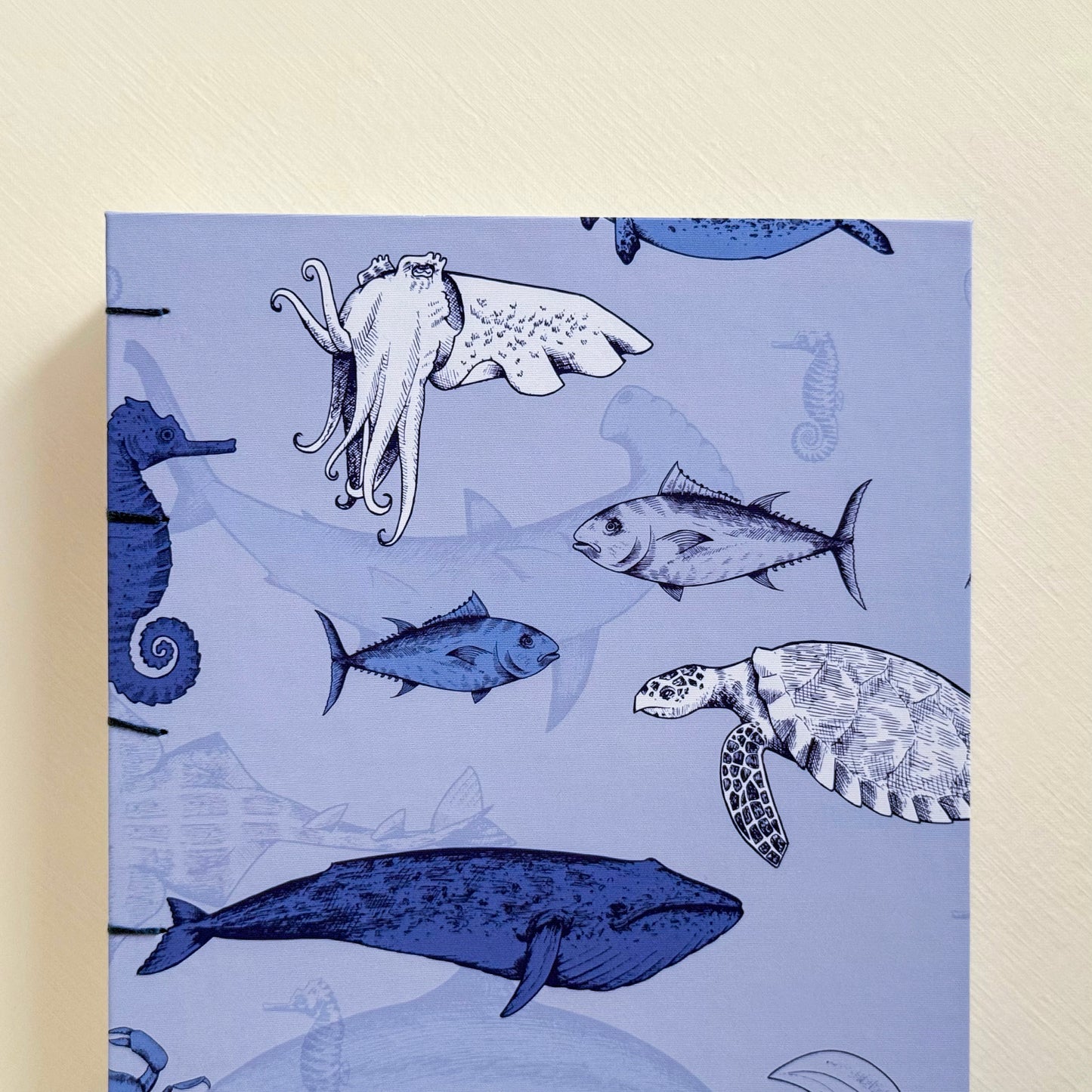 Beneath the Waves | Handmade A5 Watercolour Sketchbook