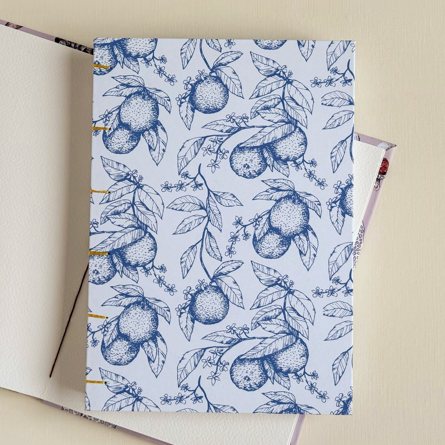 Citrus Blossom | Handmade A5 Watercolour Sketchbook