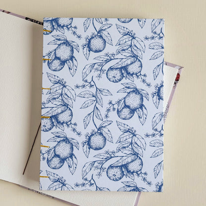 Citrus Blossom | Handmade A5 Watercolour Sketchbook