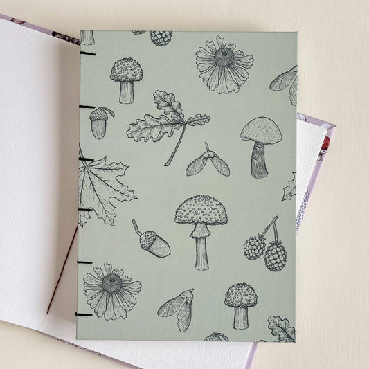 Woodland Forage | Handmade A5 Watercolour Sketchbook