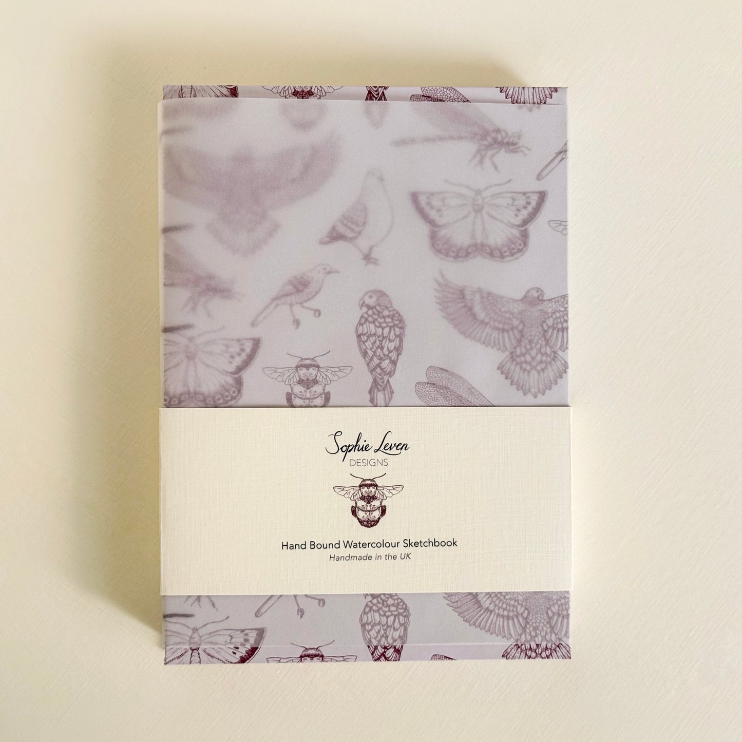 Wild Aviary | Handmade A5 Watercolour Sketchbook