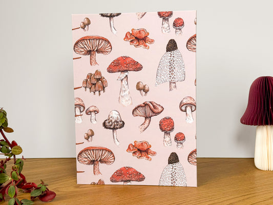 A5 Watercolour Sketchbook - Fungi Design