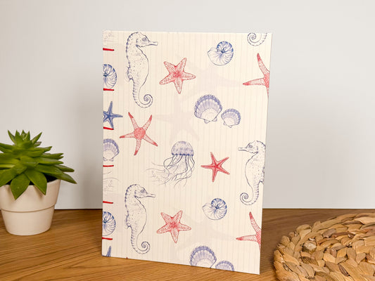 A5 Watercolour Sketchbook - Sealife Design