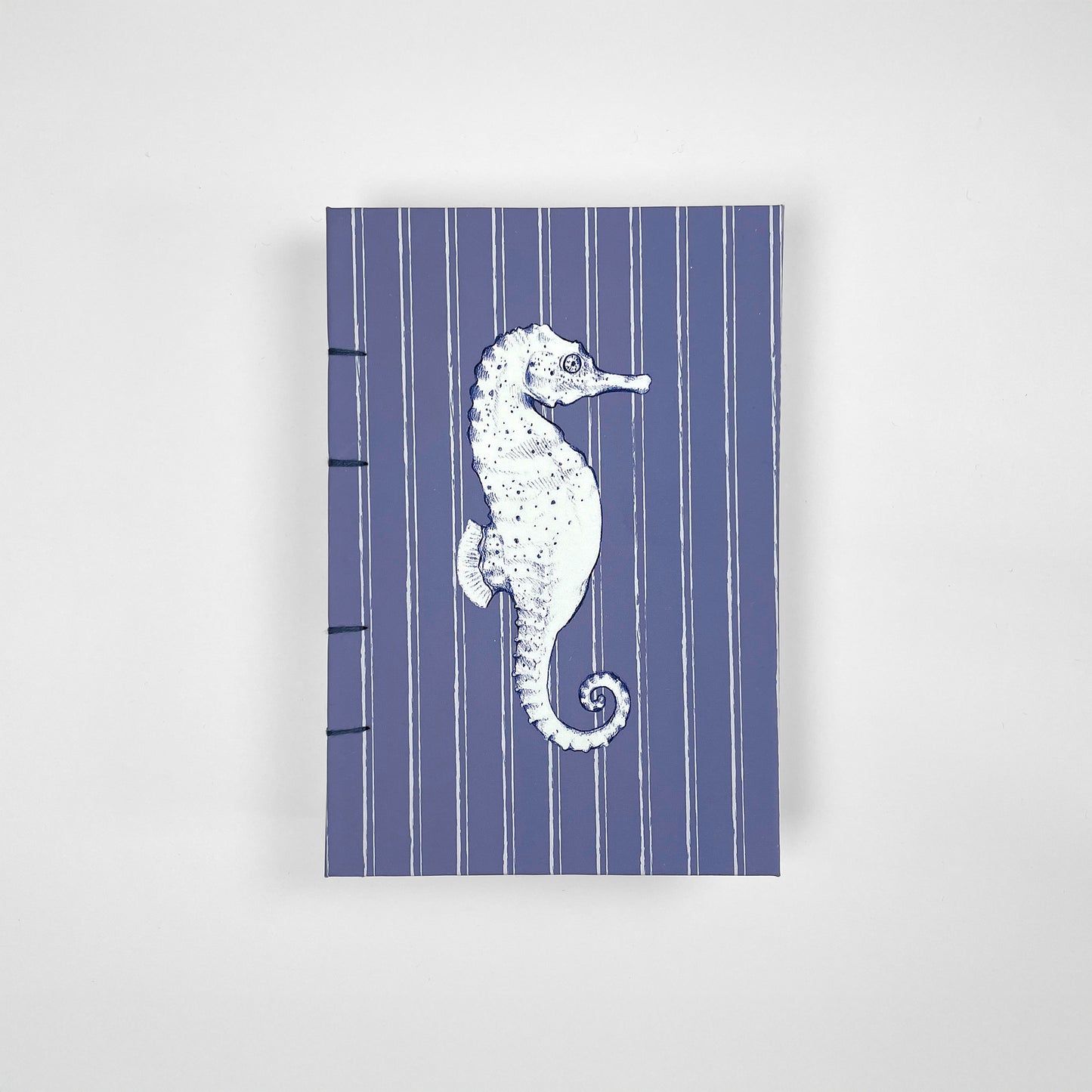 A6 Watercolour Sketchbook - Stripy Seahorse Design
